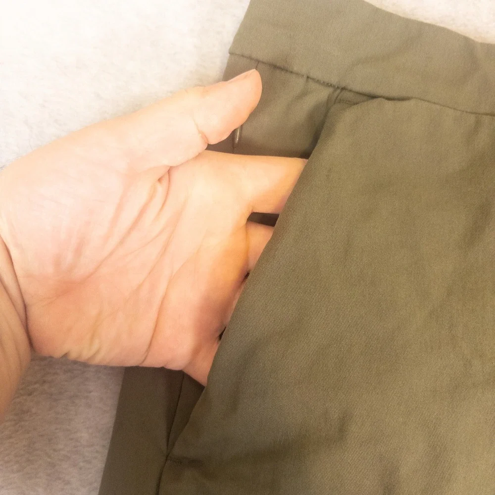 Goodfellow &‎ Co Linden Tech Shorts Mens 40 Olive Green 9 Inch Inseam Drawstring